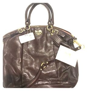 Coach mahogany leather ‘Lindsey’ bag - never used